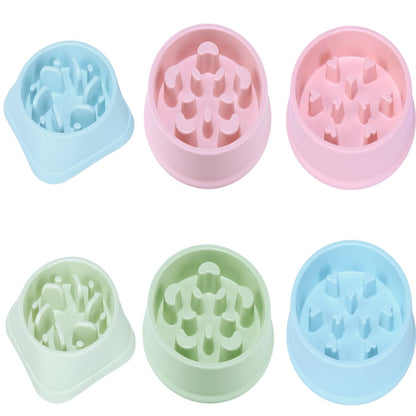 Pet Bowl anti Choking Slow Feeding Puzzle Feeder
