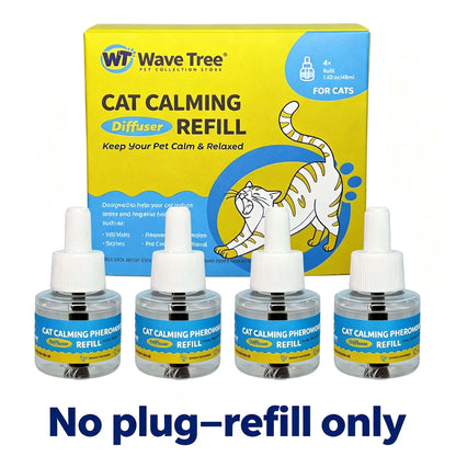 Wavetree Cat Calming Diffuser Kit (60-Day Supply) - Starter Kit + 1 Refill | Helps Support Cats with Stress, Urine Marking, Scratching, Excessive Meowing & Multi-Cat Stress | Results May Vary | Dealsforyoudays