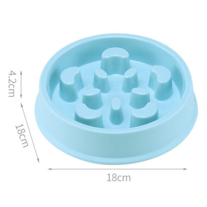 Pet Bowl anti Choking Slow Feeding Puzzle Feeder