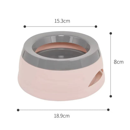 Plastic anti Spill Dog Bowl for Travel Floating Design Pet Drinking Water Feeder No Wetting Mouth Dog Cat Supplies