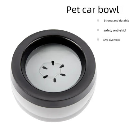 Pet Dog Bowls Floating Not Wetting Mouth Cat Bowl No Spill Drinking Water Feeder Plastic Portable Dog Bowl Dog Accessories