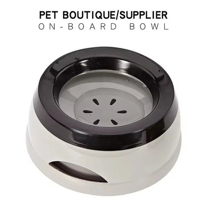 Plastic anti Spill Dog Bowl for Travel Floating Design Pet Drinking Water Feeder No Wetting Mouth Dog Cat Supplies