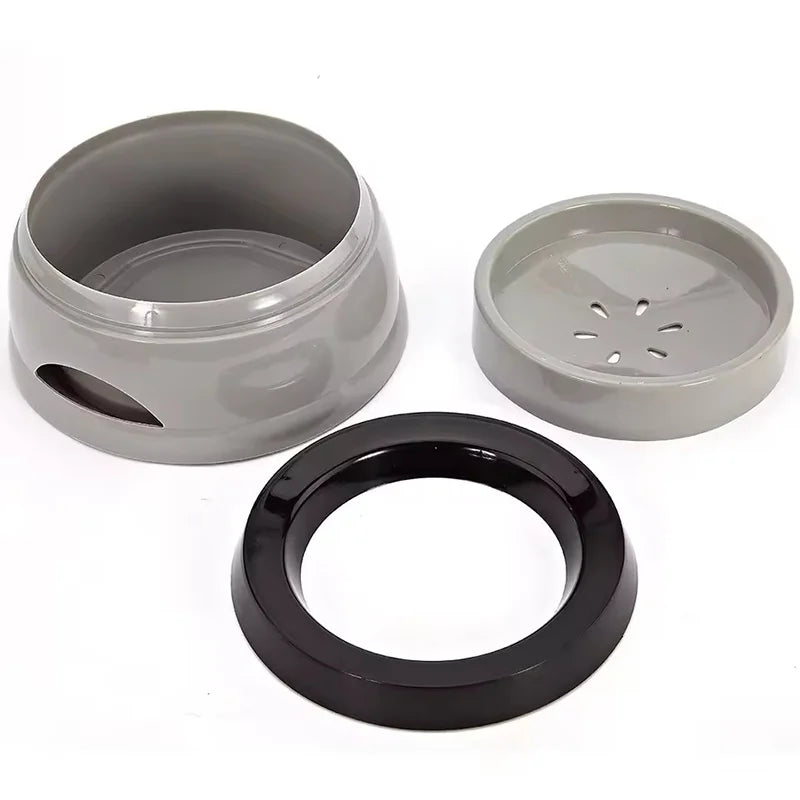 Plastic anti Spill Dog Bowl for Travel Floating Design Pet Drinking Water Feeder No Wetting Mouth Dog Cat Supplies