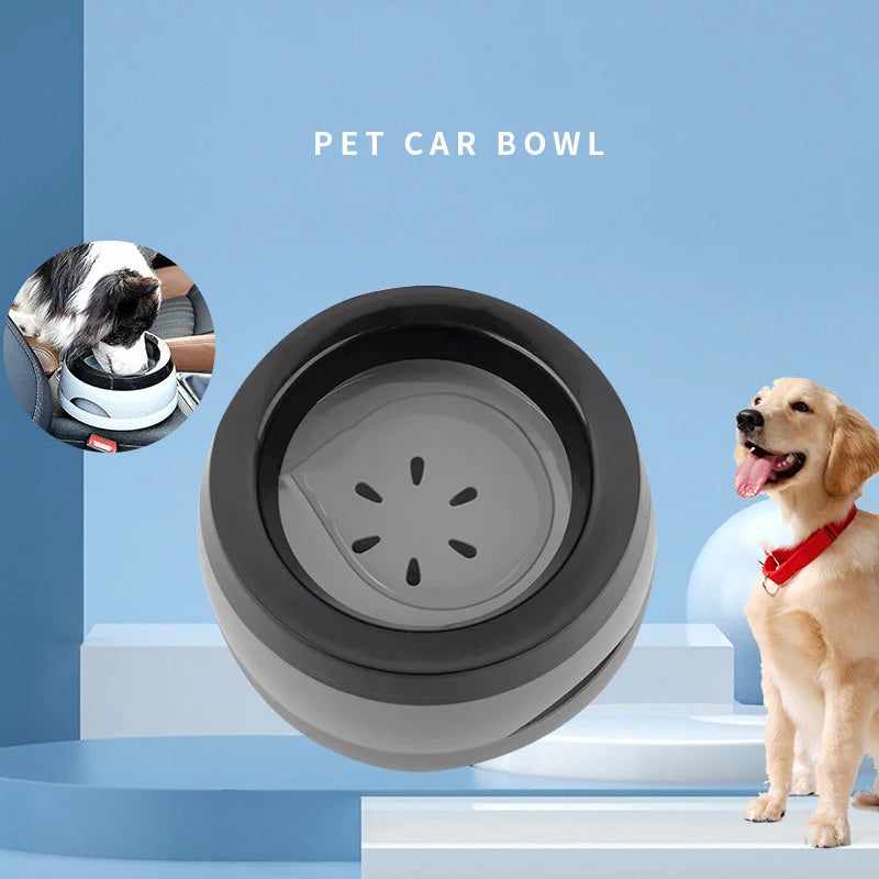Pet Dog Bowls Floating Not Wetting Mouth Cat Bowl No Spill Drinking Water Feeder Plastic Portable Dog Bowl Dog Accessories