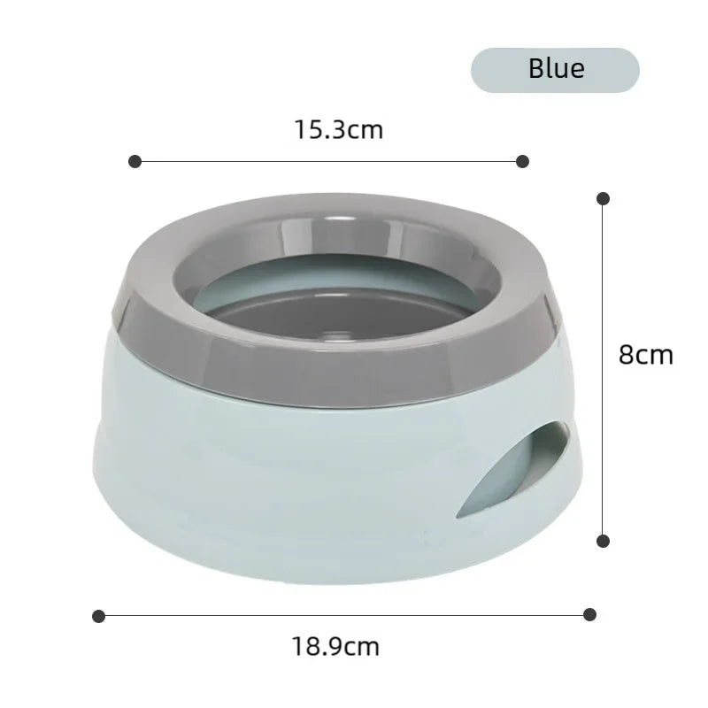 Pet Dog Bowls Floating Not Wetting Mouth Cat Bowl No Spill Drinking Water Feeder Plastic Portable Dog Bowl Dog Accessories