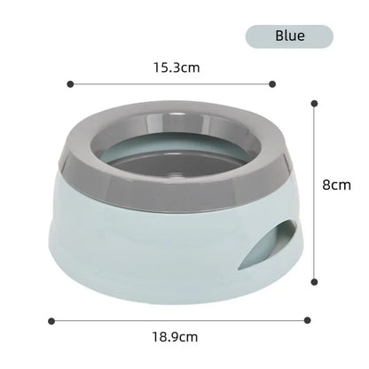 Pet Dog Bowls Floating Not Wetting Mouth Cat Bowl No Spill Drinking Water Feeder Plastic Portable Dog Bowl Dog Accessories