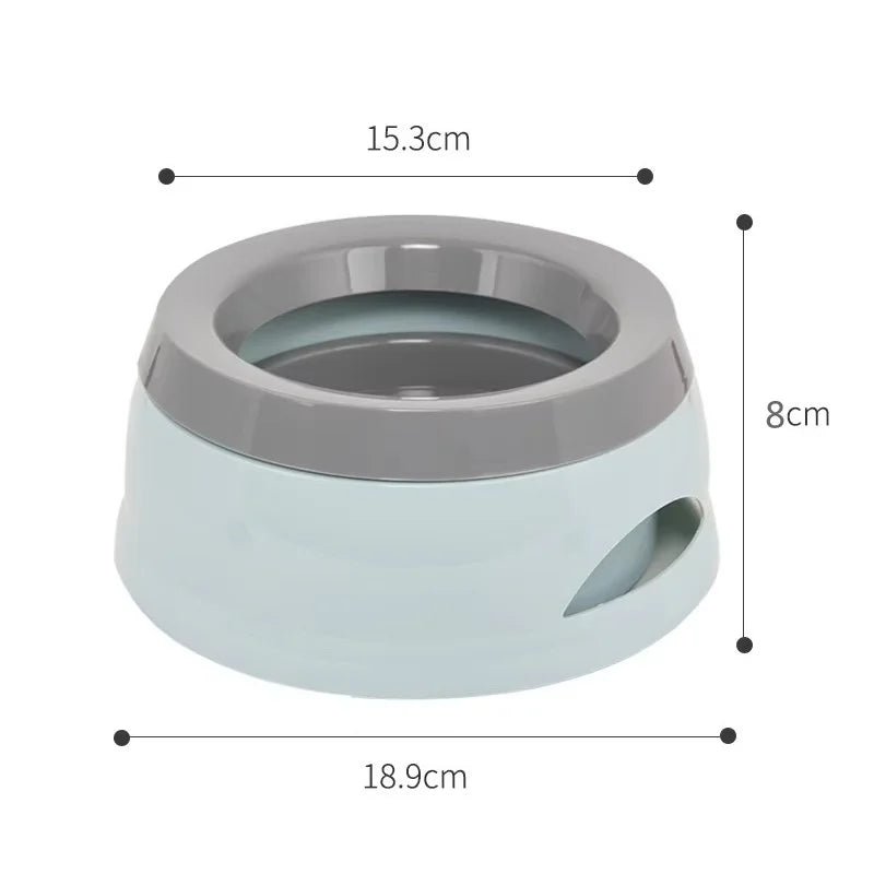 Plastic anti Spill Dog Bowl for Travel Floating Design Pet Drinking Water Feeder No Wetting Mouth Dog Cat Supplies