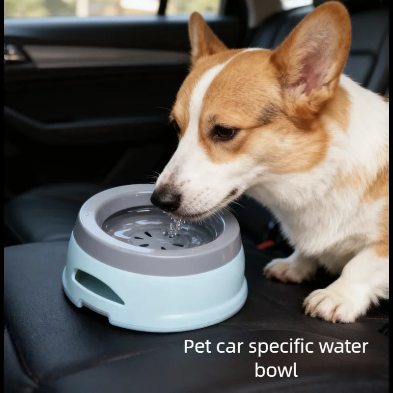 Pet Dog Bowls Floating Not Wetting Mouth Cat Bowl No Spill Drinking Water Feeder Plastic Portable Dog Bowl Dog Accessories
