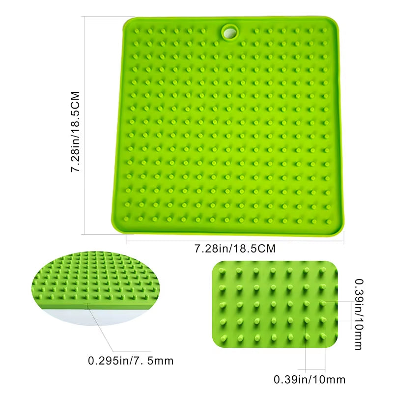 Mat for Dogs Cats Slow Food Bowls Silicone Pets Feeding Lick Pad Pet Slow Feeder Anxiety Food Container Lickimat for Dogs Puppy