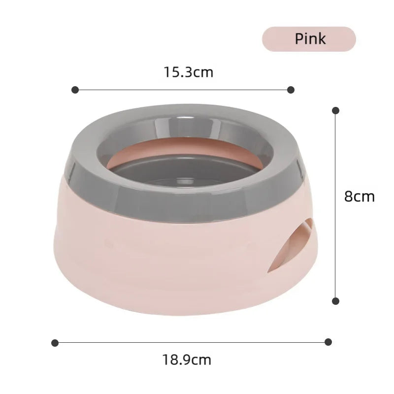 Pet Dog Bowls Floating Not Wetting Mouth Cat Bowl No Spill Drinking Water Feeder Plastic Portable Dog Bowl Dog Accessories