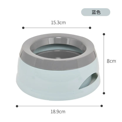 Pet Dog Bowls Floating Not Wetting Mouth Cat Bowl No Spill Drinking Water Feeder Plastic Portable Dog Bowl Dog Accessories