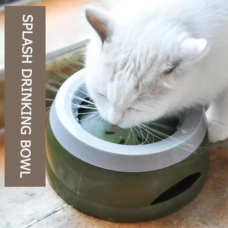Plastic anti Spill Dog Bowl for Travel Floating Design Pet Drinking Water Feeder No Wetting Mouth Dog Cat Supplies